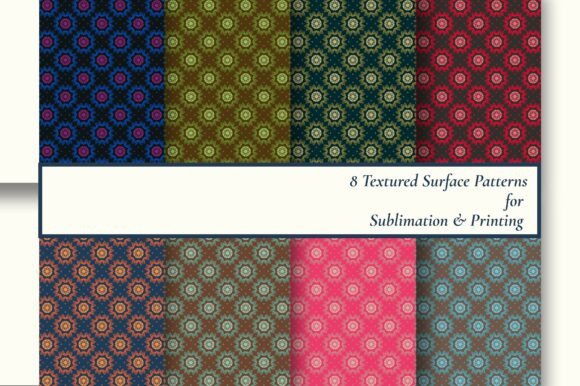 8 Ornate Vintage Damask Seamless Pattern
