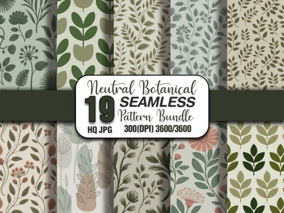 Earthy Neutral Botanical Pattern: A Timeless Choice for Modern Design