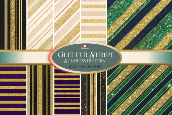 Glitter Stripe Seamless Pattern: A Versatile Design for Creative Projects