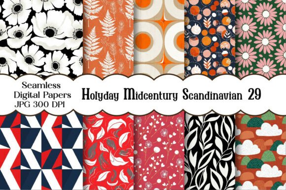 Holyday Midcentury Scandinavian Seamless
