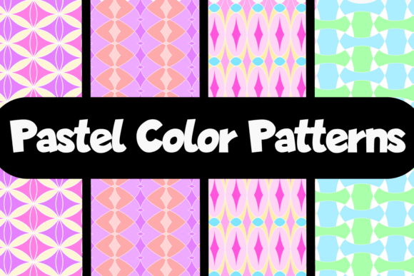 Pastel Abstract Geometric Pattern Bundle