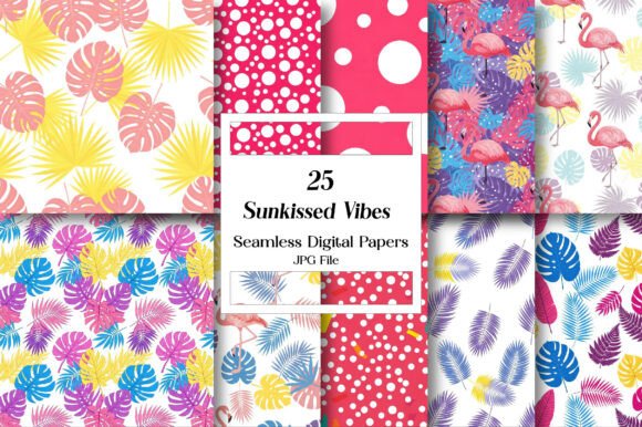 Sunkissed Vibes Digital Papers: Infuse Your Projects with Warmth and Joy
